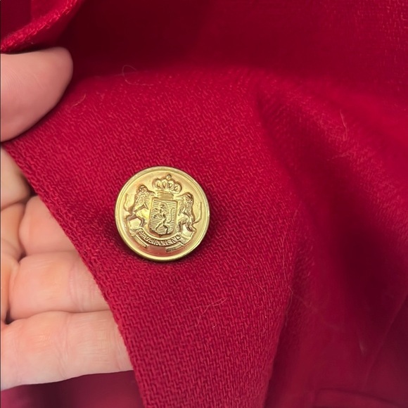 Vintage wool Red Women's Blazer - Picture 3 of 4